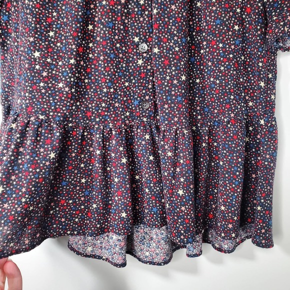 Madewell Navy Floral Button-Up Blouse - Picture 6 of 12